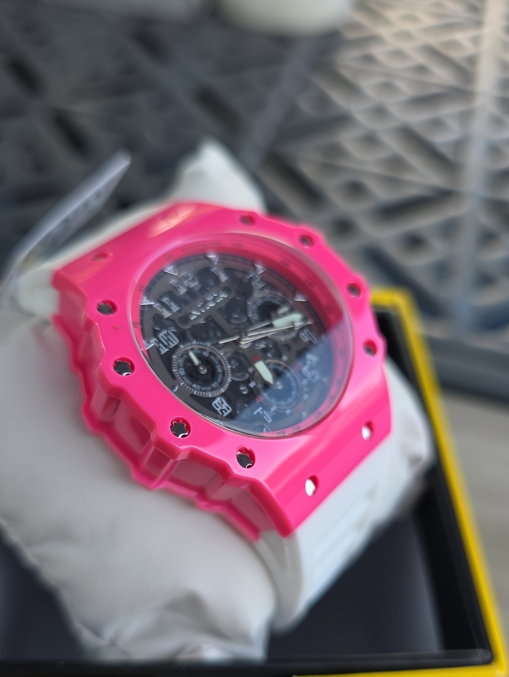 368.  Invicta Racing Apexium Unisex Watch - 41mm, White (69624)
